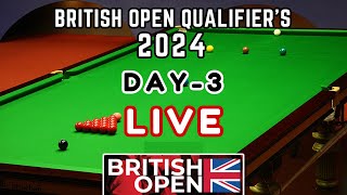 🔴 Snooker Live British Open Qualifiers 2024 Table 2 Day 3 Live Matches [upl. by Heiney]