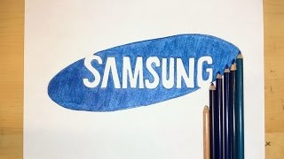 How to Draw the Samsung Logo  Logo Speed Draw [upl. by Mendelsohn715]