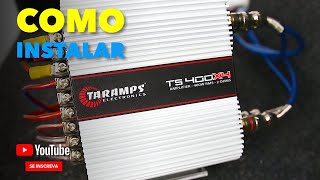 Como Instalar Som Automotivo Taramps com TS400x4 e 7Driver 300 Bass 018 EnglishCC [upl. by Cadmann]