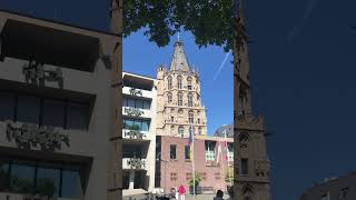 On a Sunlit Day The Enchanting Bells of Cologne’s Old Town Hall Serenade Alter Markt travel [upl. by Koralie69]