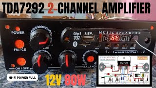 StepbyStep Guide Wiring TDA7292 Dual Channel Amplifier with TDA7297 and 7805 Voltage Regulator [upl. by Gerardo418]