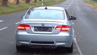 BMW M3 E92  0160 kmh 2x KICKDOWN Acceleration Exhaust Sound  Revving Hard Revs Motor Hochdrehen [upl. by Eckel]