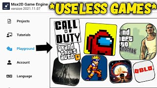 10 Useless Max2d Games [upl. by Gaulin177]