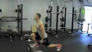 Dumbell Reverse Lunge off Step [upl. by Ramberg933]