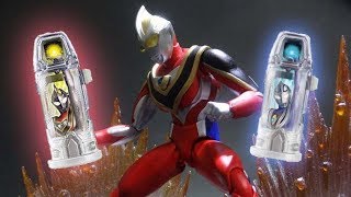 ウルトラマンジード ウルトラカプセル ガイアとアグルでヴァージョンアップファイト！ [upl. by Nalat]