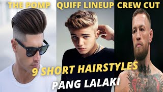 Magandang Gupit ng Buhok Lalaki 9 Short Hairstyles [upl. by Aierb]