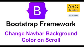 Bootstrap Tutorial For Beginners 39  Change Navbar Background on Scroll  Bootstrap 5 Full Course [upl. by Avi393]