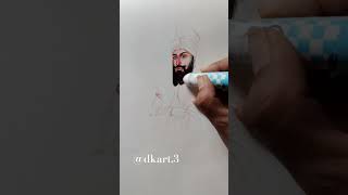 Guru Gobind Singh Ji ✨🖌️ shorts ytshorts viral art drawing [upl. by Zeta2]