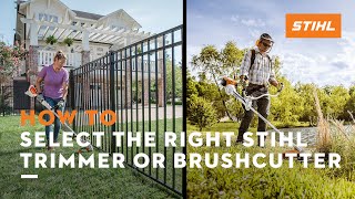 How to Select the Right Trimmer or Brushcutter  STIHL Tips [upl. by Handel303]