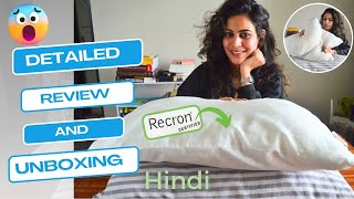 Recron pillow review and unboxing  Best pillows for sleeping 🔥 Microfiber pillow [upl. by Sorce]