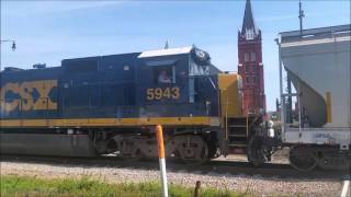 CSX5943 B208 Leads F93624 Through Fayetteville NC With A Nice Quelling K5LA Going Crazzy [upl. by Aisatsana196]