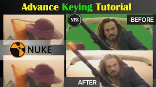 Nuke Compositing Advance Keying Tutorial  Green Screen Tutorial  VFX [upl. by Nagek]