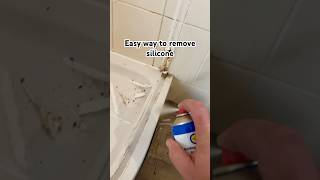 Easy way to remove silicone from around a bath or shower plumbing asmr howto [upl. by Brigit773]