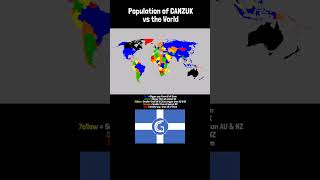 Population of CANZUK vs the World [upl. by Nhguavoj]