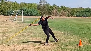 Javelin Throw training session for beginners in slow motion NeerajChopra1 javelin [upl. by Nylirehs]