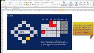 Excel 2010 Démo Calendrier Dynamique [upl. by Vale]