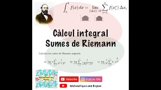 Càlcul integral  Sumes de Riemann  Problema 1 [upl. by Eirrej]