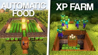 Minecraft 3 Must Have Starter Farms 2 [upl. by Howell]