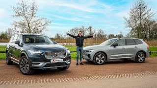 Volvo XC60 T6 Recharge vs XC90 T8 Recharge  QOETSnl [upl. by Eirrej685]