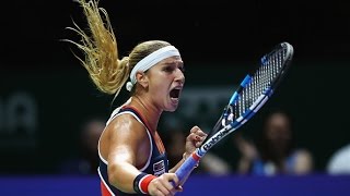 Dominika Cibulkova vs Svetlana Kuznetsova  2016 WTA Finals Singapore Semifinal Highlights [upl. by Aneeras677]