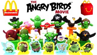 2016 McDONALDS THE ANGRY BIRDS MOVIE SET 14 HAPPY MEAL KIDS TOYS UK ACTION UK COLLECTION REVIEW [upl. by Slaby]