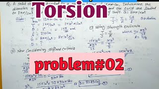 Problem on torsion 02  theory of torsion 04  Engineering Mechanics  Sumit Dwivedi [upl. by Ursala953]