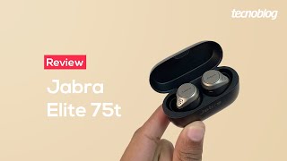 Fone Bluetooth Jabra Elite 75t  Review Tecnoblog [upl. by Zebulen]