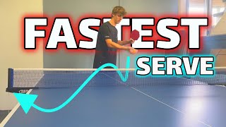 How to do the World’s FASTEST Table Tennis Serve [upl. by Urbanna666]