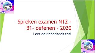 2023  Spreken examen B1 [upl. by Britni]