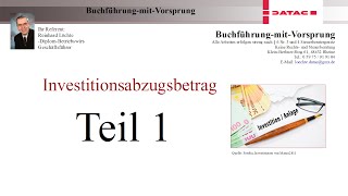 Investitionsabzugsbetrag Teil 1 [upl. by Nus]