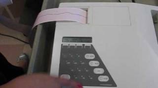 Burdick EK10 Single Channel ECG Machine Demonstration  Empire College [upl. by Leuqram]