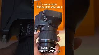 CANON 3000D CAMERA AVAILABLE AT MUTHUKUMARAN CAMERAS canon3000d muthukumarancameras [upl. by Nylinnej]