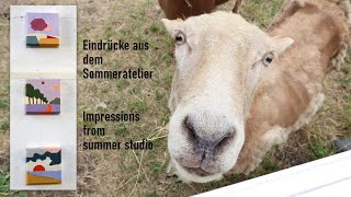 Malen und Kunst im offenen Atelier painting and art in open studio Wachtendonk [upl. by Barolet]