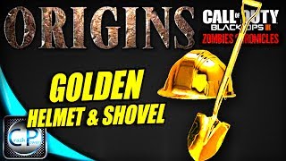 How to get GOLDEN SHOVEL amp GOLDEN HELMET in BO3 Origins Black Ops 3 Zombies [upl. by Thalassa]