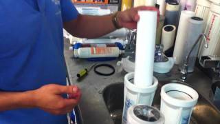 Replacing Standard Twin Under Sink Water Filters [upl. by Aziar264]