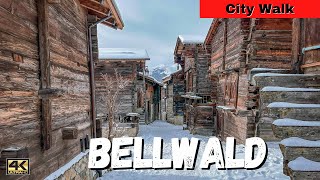 Bellwald Walk  Amazing Village in the Alps of Switzerland  Walking Tour [upl. by Iolande]