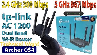 AC 1200 TPLink Archer C64 AC1200 WiFi Router  Unboxing and Configuration [upl. by Jamil1]