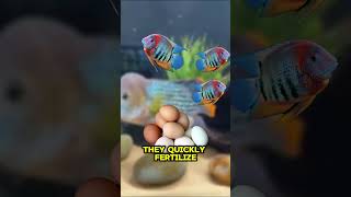 Cichlid FishMating Trick 🎣🤫animals nature meme wildlife shorts short bug shortvideo [upl. by Annoel]