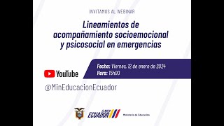 Lineamientos de acompañamiento socioemocional y psicosocial en emergencias [upl. by Gnolb132]