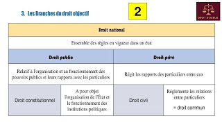 EP 2  Les branches du droit objectif [upl. by Dnalel]