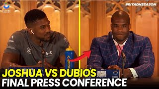 ANTHONY JOSHUA VS DANIEL DUBOIS Final Press Conference [upl. by Biddy135]