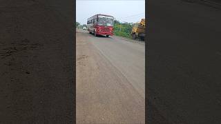 Driver rejo khabardar bus busdriving gsrtc highway road red driving drive driver shorts [upl. by Haidedej445]