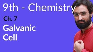 Matric part 1 Chemistry Galvanic Cell  Ch 7 9th Class Chemistry [upl. by Aztiraj161]