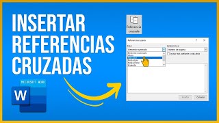 Cómo se insertan REFERENCIAS CRUZADAS en WORD [upl. by Alenairam]