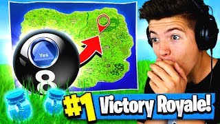 Using MAGIC 8 BALL to WIN FORTNITE Battle Royale [upl. by Ericha]