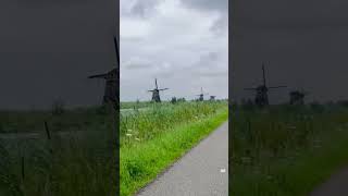 Kinderdijk Netherland kinderdijk unescoheritagesite windturbine cycling netherlands nature [upl. by Radborne]