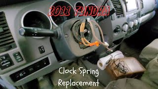 2011 Tundra Clock Spring Installation [upl. by Nuavahs]