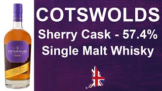 Cotswold Sherry Cask with 574 Single Malt English Whisky Review from WhiskyJason [upl. by Kirshbaum]