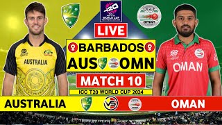 ICC T20 World Cup Live Australia v Oman Live Scores amp Commentary  AUS vs OMN Live Hindi Commentary [upl. by Horsey993]