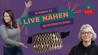 🔴 LIVE Wir nähen zusammen unsere Slingbag 20 [upl. by Htez336]